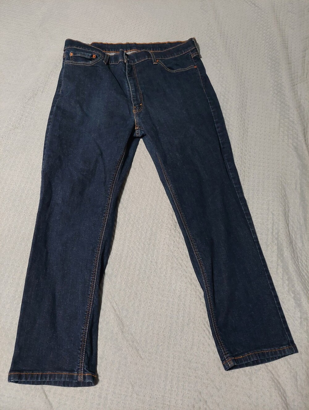 Levi's Dark Indigo Straight-Leg Jeans 40w X 30L